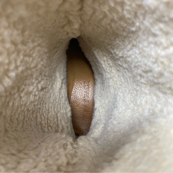 Fat Face Boots Women’s 39 Brown Suede Maine Wool Fleece Made in Portugal US8 - Picture 6 of 8